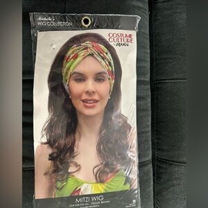 Michele's Elegant Brown Wig with head band